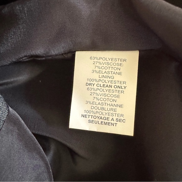 Trina Turk Charcoal Gray Pencil Skirt Straight Rhinestones Embellished Size 10 - Picture 7 of 7